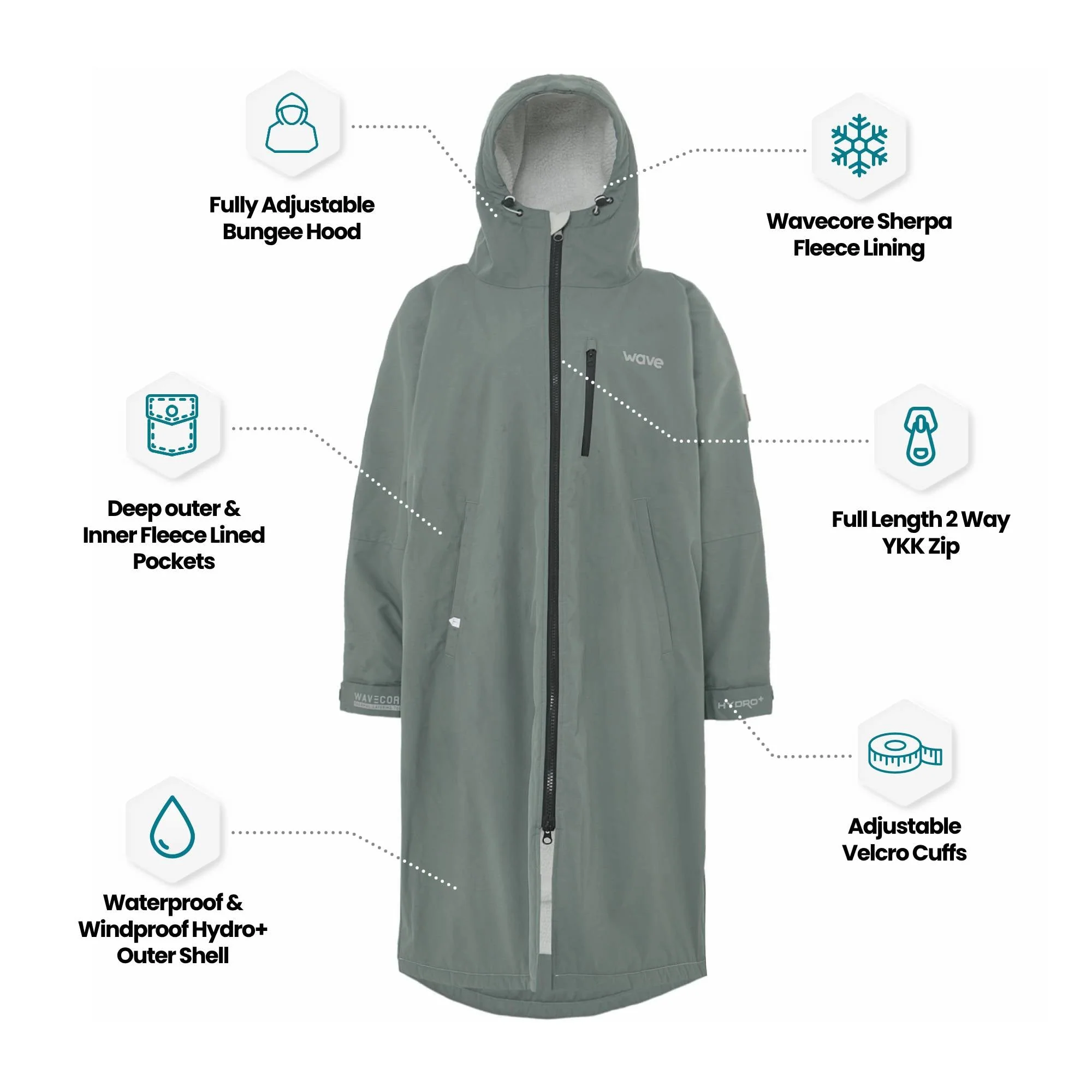 Fleece-Lined Changing Robe | Unisex - Image 38