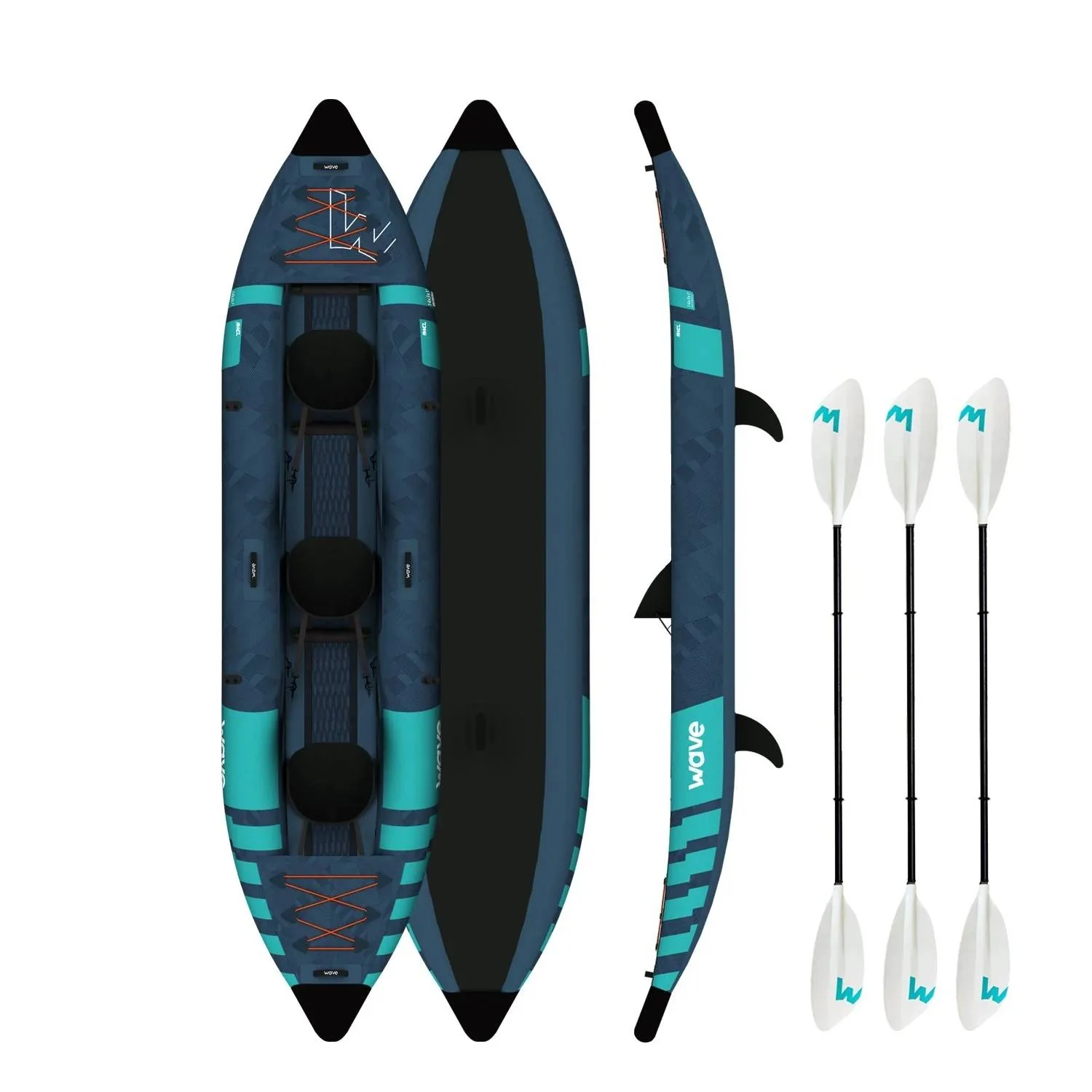 Roamer | Inflatable Kayak | PU-Stitch | 1-2/2-3 Seater - Image 5